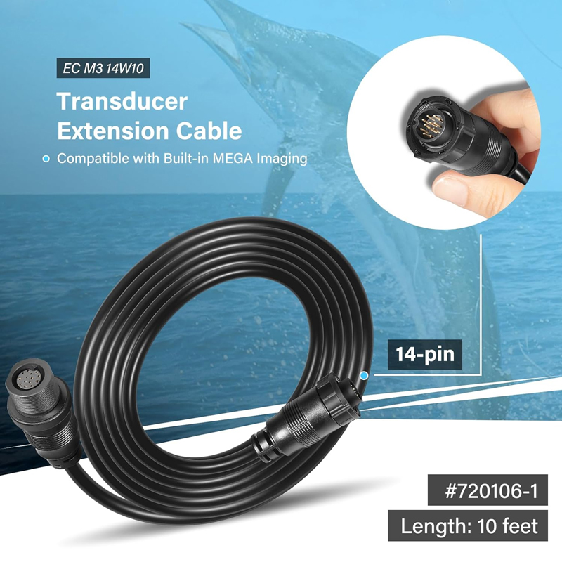 Fish Finder - Dönüştürücü Uzatma Kablosu 10Ft 14Pin Humminbird